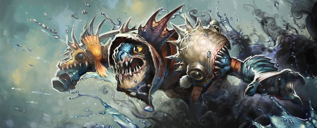 Slark in splash ability background