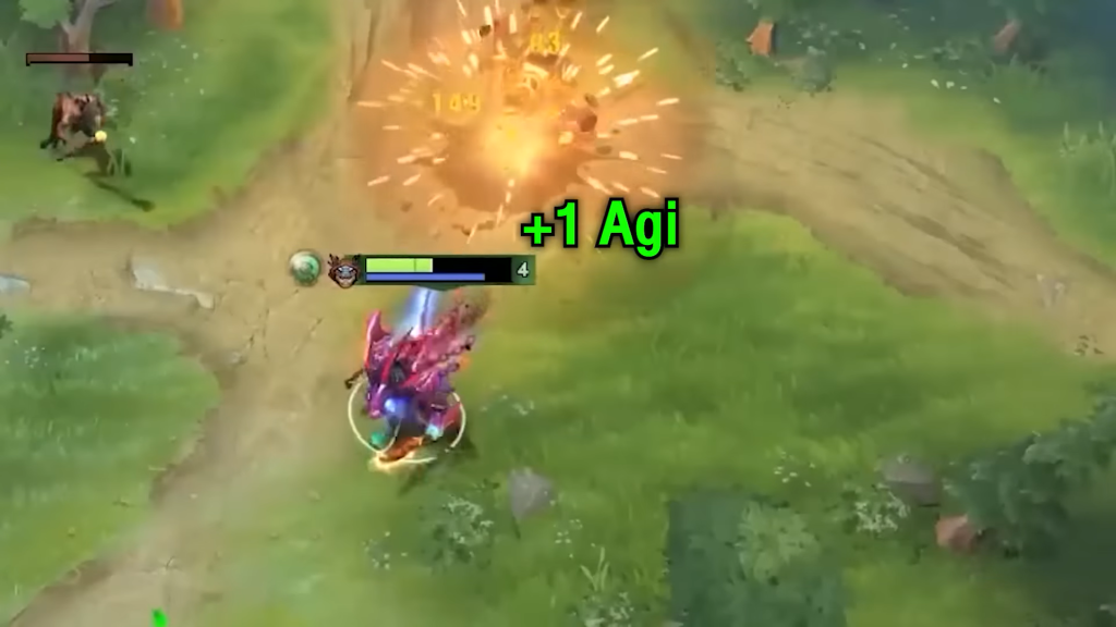 23savage's Slark killed Clockwerk and got +1 agi